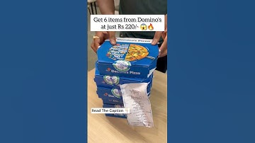 Thumbnail of Code FAN5555Rs 120 off on order of rs 300 #shorts #viral #dominos #pizza