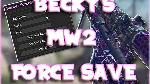 Modern Warfare 2 Unlock All + Force Save! | Glitched / Hacked Camos | Camo Tool | Becky