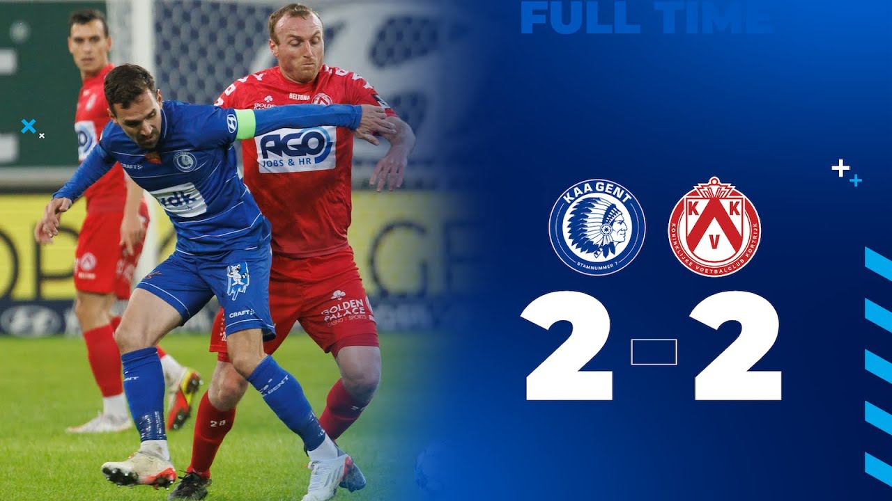 Kaa Gent Kv Kortrijk 2 2 Youtube Kaa Gent Kv Kortrijk 2 2 Youtube