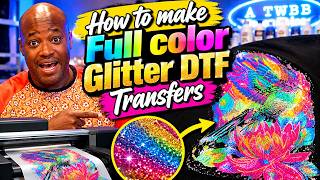 How to Make a Full Color Glitter Transfer