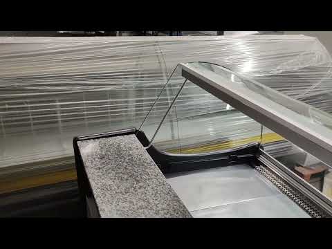 Холодильна вітрина Cold 1,55 м б в, холодильний прилавок б в, гастрономічна вітрина б в, видео 1