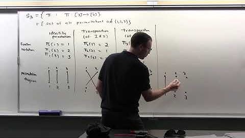 Applied Linear Algebra, Lesson 16, Video 3: Symmetric Groups on three elements