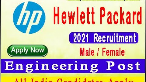 HP Recruitment2021 | Software Engineer | Apply Online