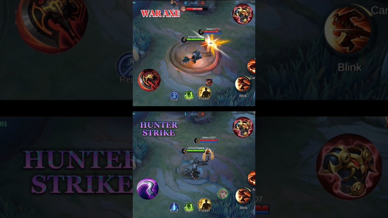 BALMOND War Axe vs Hunter Strike -mlbb 