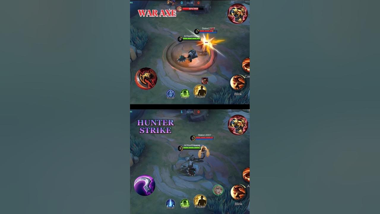 BALMOND War Axe vs Hunter Strike mlbb shorts YouTube