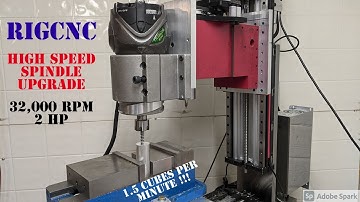 RIGCNC-DIY VMC Highspeed Spindle Upgrade!