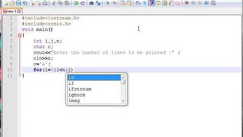 C++ Program to print alphabet pattern