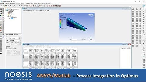 ANSYS & Matlab - Process Integration in Optimus