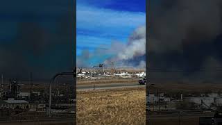 Huge Fire  North East( Cole Creek) Casper, Wyoming