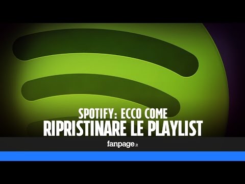 Video: Come faccio a ripristinare la mia playlist di Spotify?