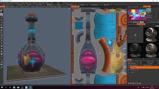Handpainted Lowpoly Manabottle