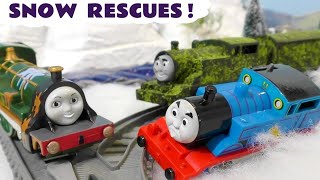snow rescue toy train stories with thomas trains and funlings