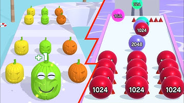 Ball Run 2048 (vs) Juice Run  - All Levels Gameplay Android iOS | NEW APK UPDATE