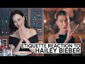 Etiquette Reaction To Hailey Bieber's French Dining Experience with Jean Imbert Vogue France