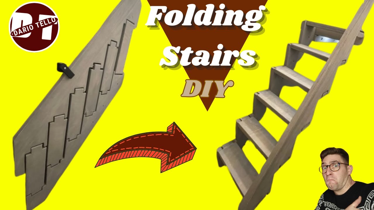 Scala a scomparsa in legno fai da te DIY