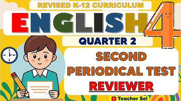 Grade 4 English 4 Second Periodical Test Reviewer (Quarter 2) Revised K-12  #reviewer #grade4