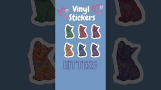 Introducing the Cute Kitten Vinyl Sticker Pack! #vinylstickers #stickers #catslover  #cat #kittens