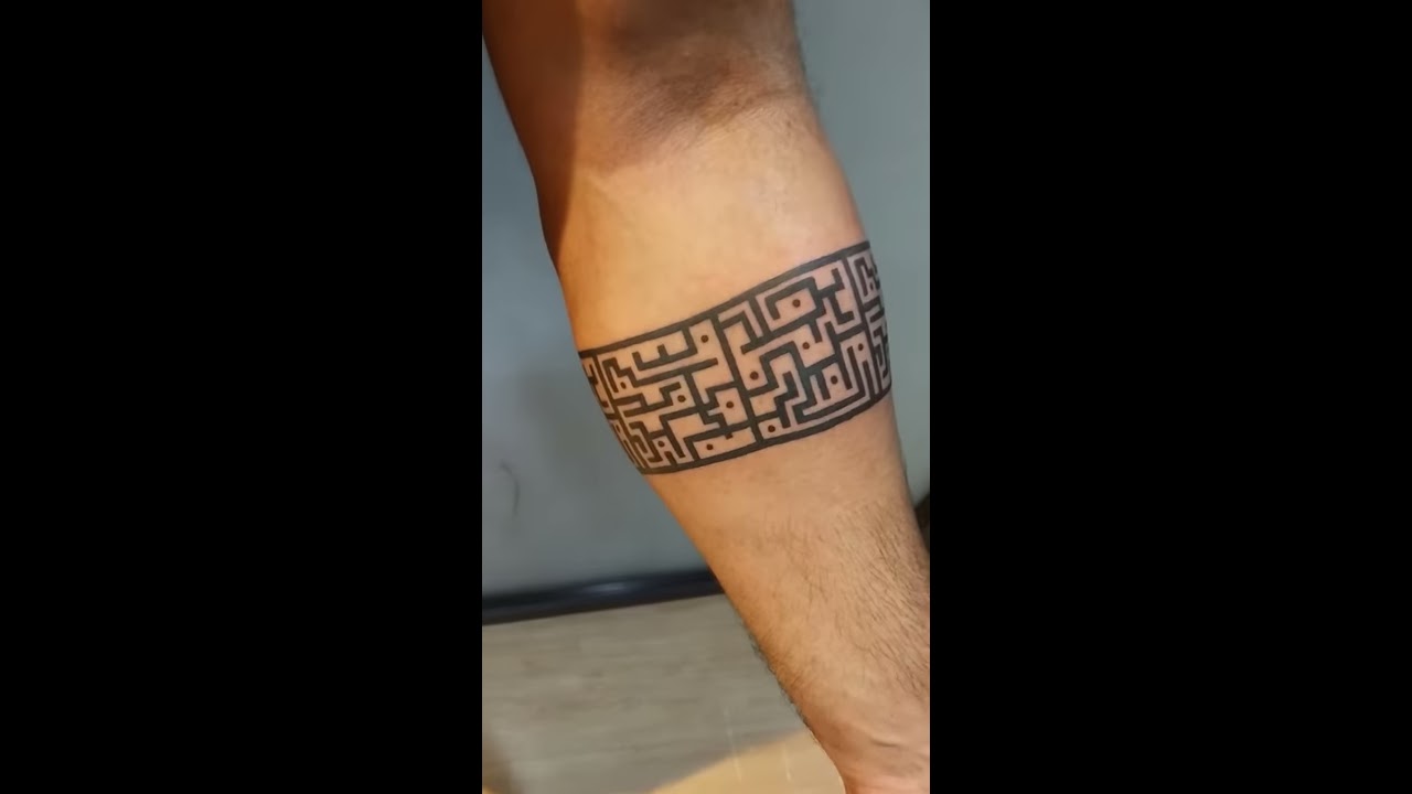 Tattoo Time Lapse | Greek Arm Band - YouTube