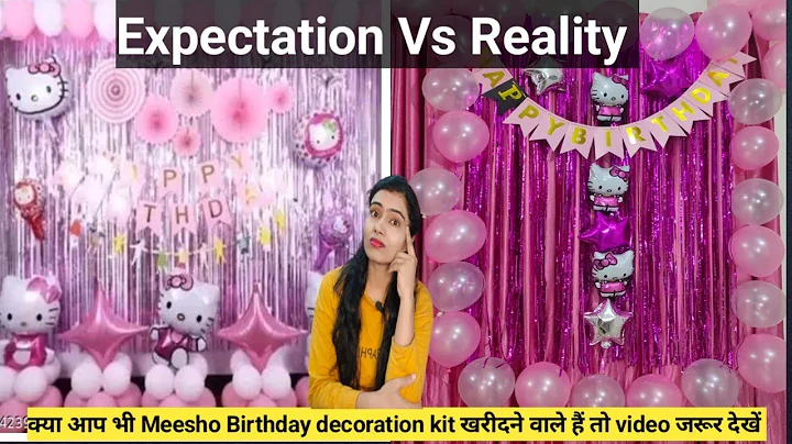 MEESHO birthday decoration kit under 200|| Meesho birthday decor haul || birthday decoration kit ||