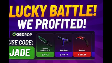 Lucky Streak! GGDrop Battles PAY OUT! (USE CODE : JADE)