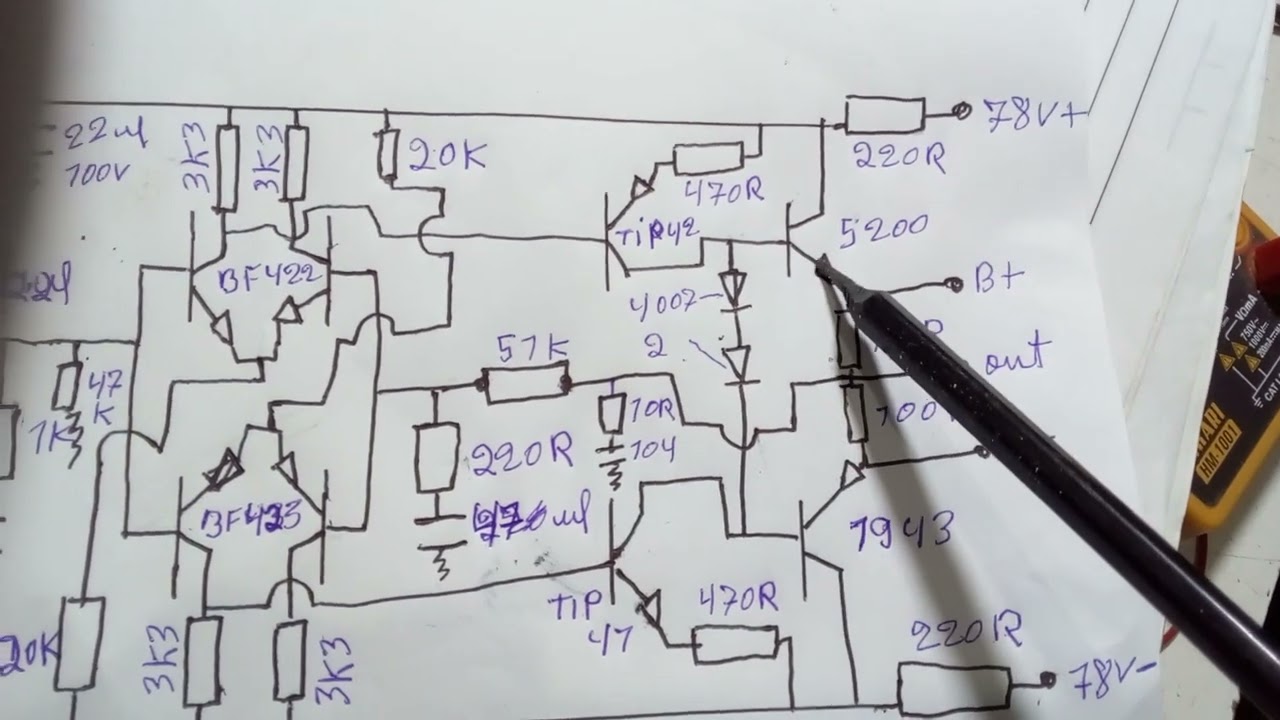 esquema de uma placa exitadora para amplificador