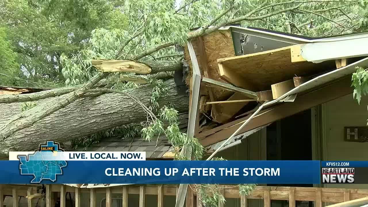 Eldorado, Ill. residents cleaned up Monday after overnight storms YouTube