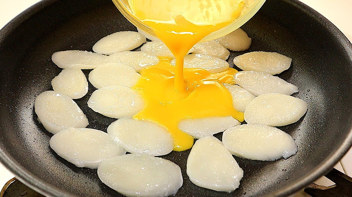 Pour the egg into the rice cake! A simple and new rice cake soup dish 👍