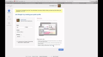 Google Hangout On Air Tutorial, part 2: Create your Google+ Profile
