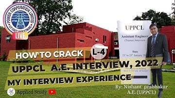 Uppcl AE Interview 2022 | L-4 | My Interview Experience | Previous Year Interview Question| UPPCL AE