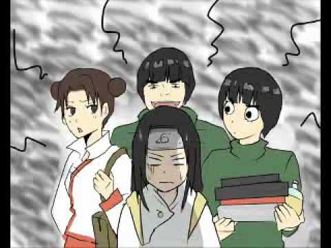 手描きナルト ネジ ヒナタでコンビニ 