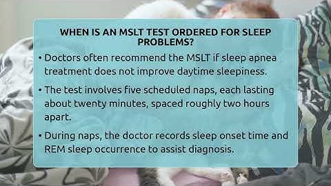 When Is An MSLT Test Ordered For Sleep Problems? - Sleep Apnea Support Network