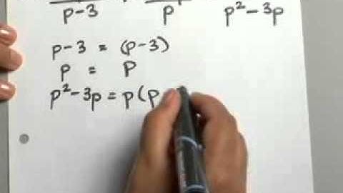 6.4.4 Rational Expressions: Add and Subtract Rational Expressions