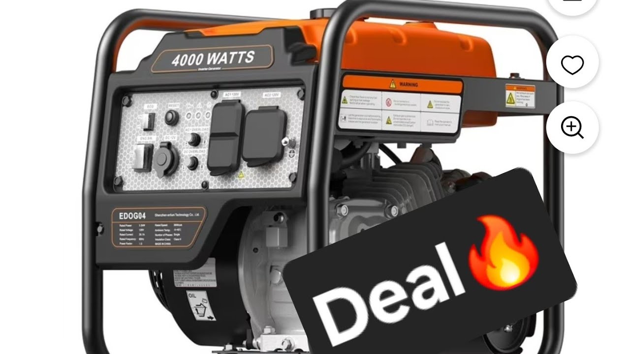 Deal🔥 Generator 4000 watt - YouTube