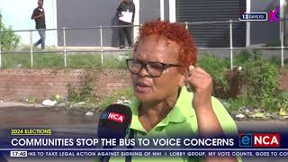 2024 Elections | Communities stop the eNCA bus to voice concerns
