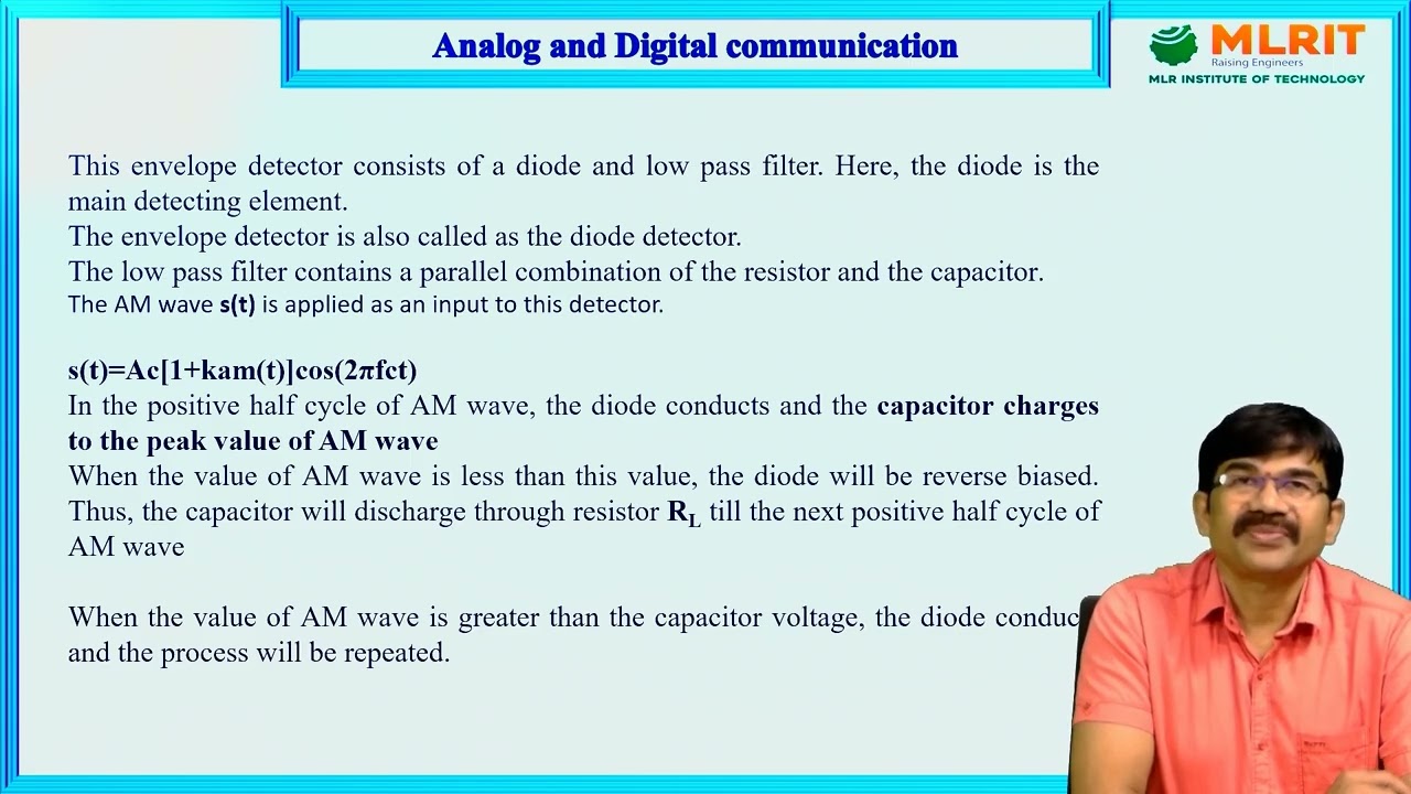LEC04|Analog and Digital Communications | AM Demodulators By Mr. K.Purushotham