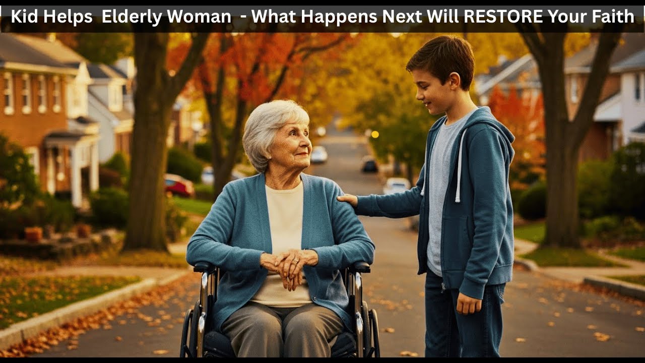 Kid Helps Elderly Woman Reach Church The Miracle That Followed