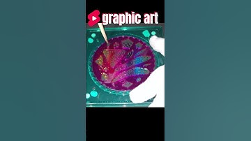 A spirograph created by combining unique shapes and unique colors. #shorts