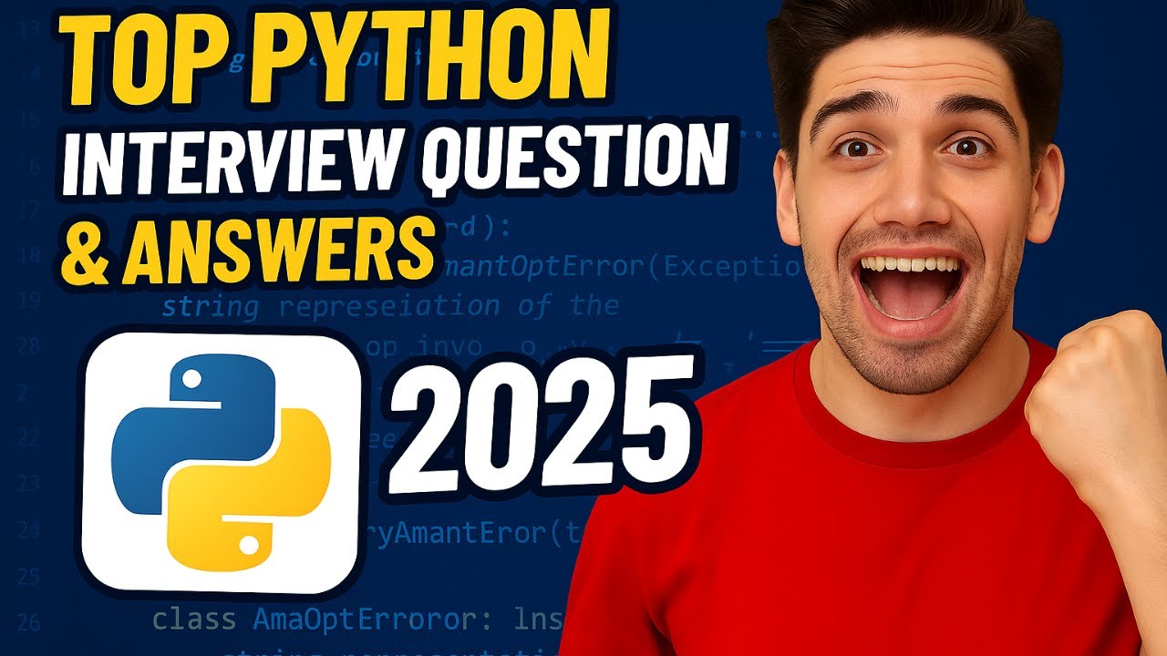 Top Python Interview Questions & Answers 2025 | Crack Your Dream Job! -- Tuta Tech.
