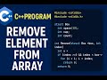 C++ Program: Remove Element from Array Using Struct and Function | Data Structures Example