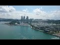 First time riding a cable car in singapore the view was amazing