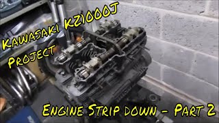 Проект Kawasaki KZ1000J/Z1000J2 — разборка двигателя — часть 2