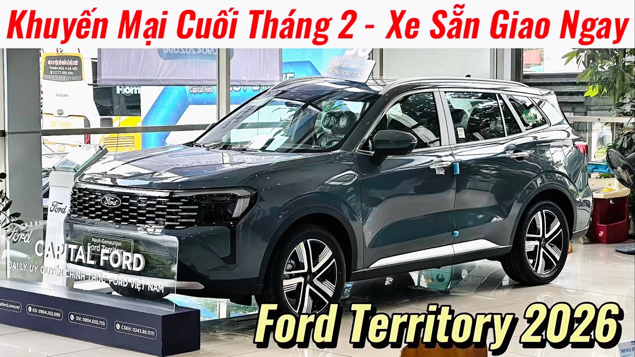 ✅Giá Khuyến Mại Ford Territory 2026 Cuối Tháng | Lăn Bánh Cạnh Tranh Cùng CX5, Tucson | Giá Xe Việt