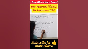 Class10th science important MCQ ✅for board exam📝 #scienceclass10 #boardexam #shortsvideo #shorts