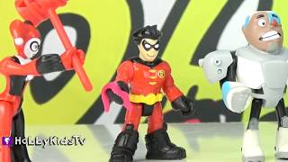 Giant STARFIRE Play-Doh SURPRISE Egg! Joker vs Cyborg + Amazing Toys HobbyKidsTV