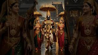 Lord Venkateswara Walking in Rain at Tirumala 🌧️✨ | Divine AI Art