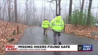 Missing hikers found safe, airlifted in Greenville Co.