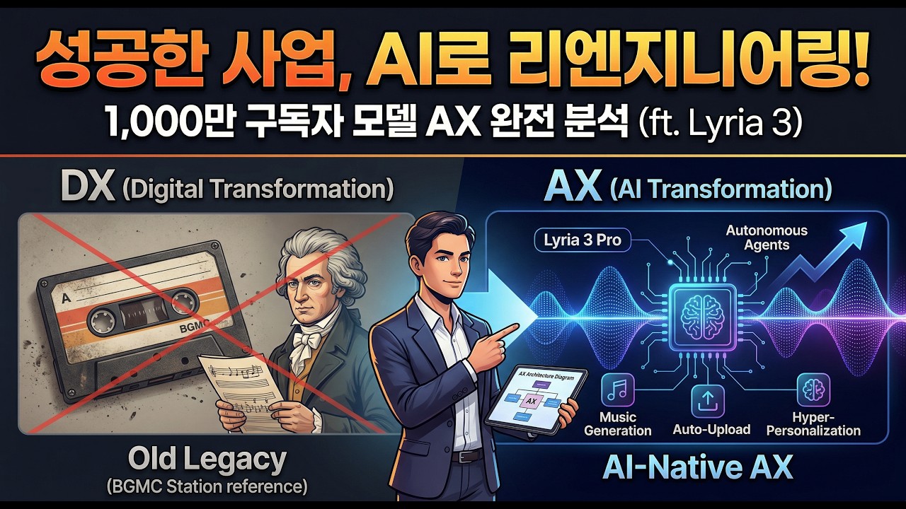 [월요일 멤버십라이브] 1000만 유튜버 사업을 AI로 통째로 바꿔봤습니다 (ft. Lyria 3 + 자동화 에이전트)