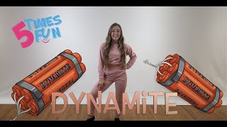 Free dance class choreography to the hit song Dynamite by BTS