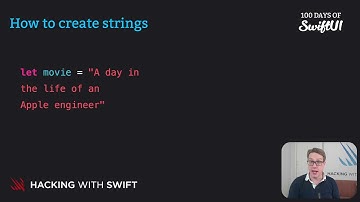 How to create strings – Swift for Complete Beginners