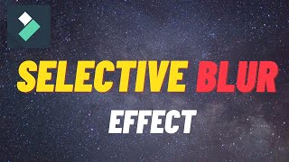 Selective Blur Effect in Filmora screenshot 5